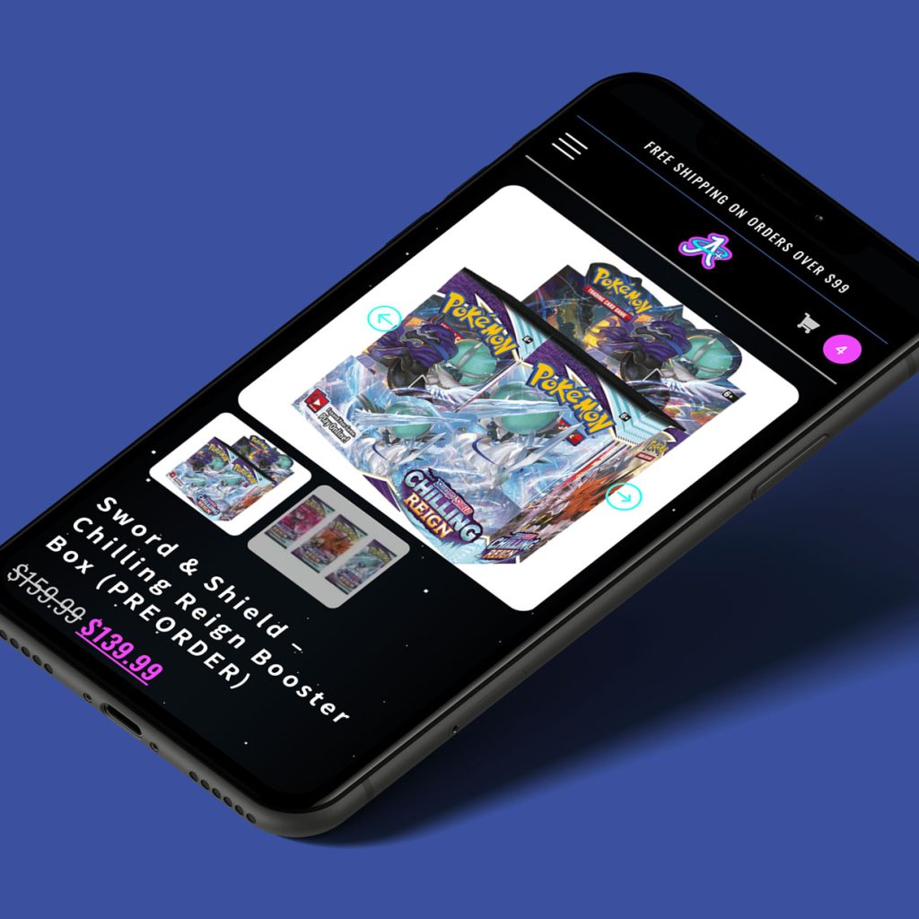 A Plus Collectibles - Website Iphone Design